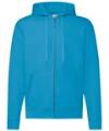 SS16M 62062 Classic Zip Through Hooded Sweat Azure colour image